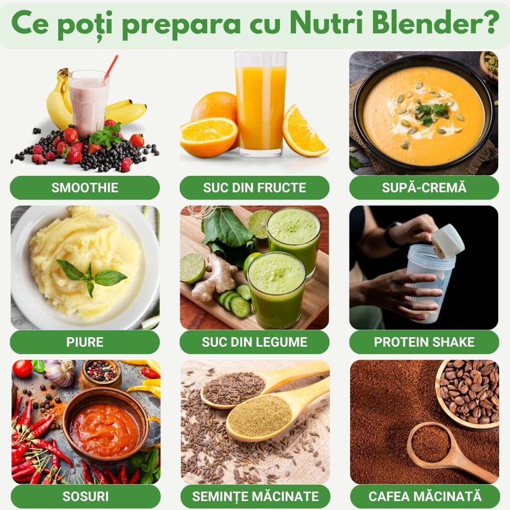 Blender Multifuncțional 9 în 1, 900W