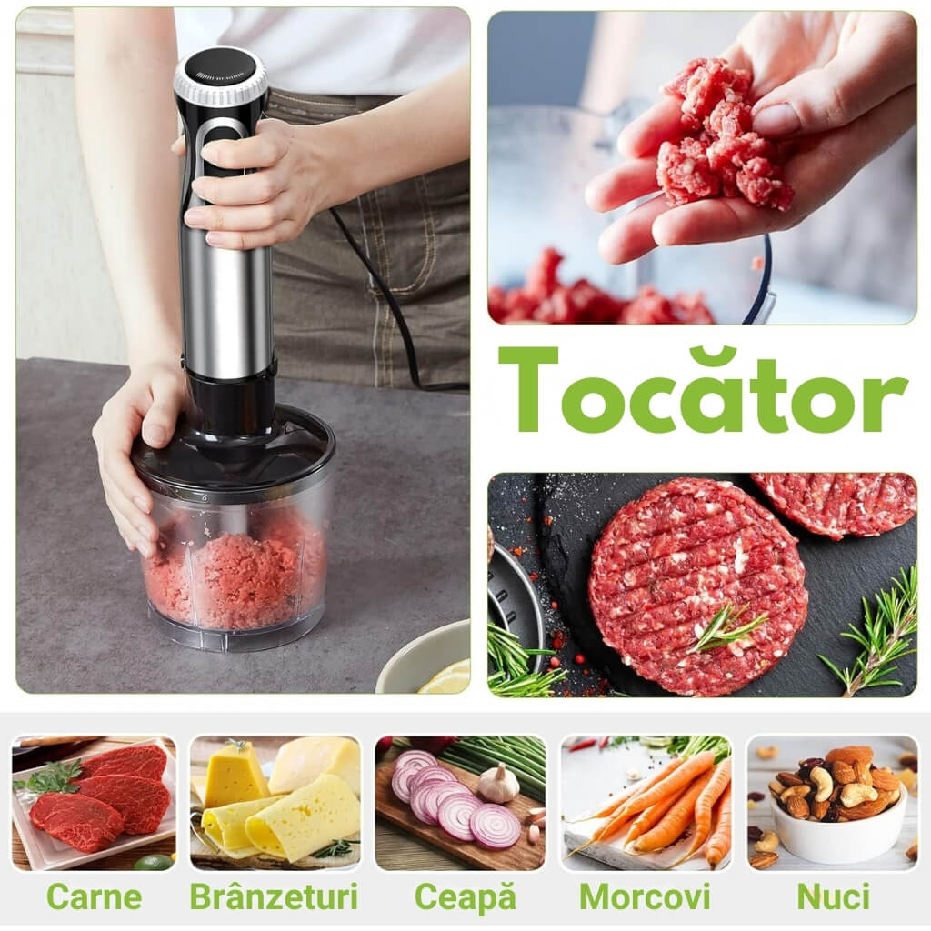 Blender Vertical Multifuncțional Royalty Line® 800W, 3 în 1