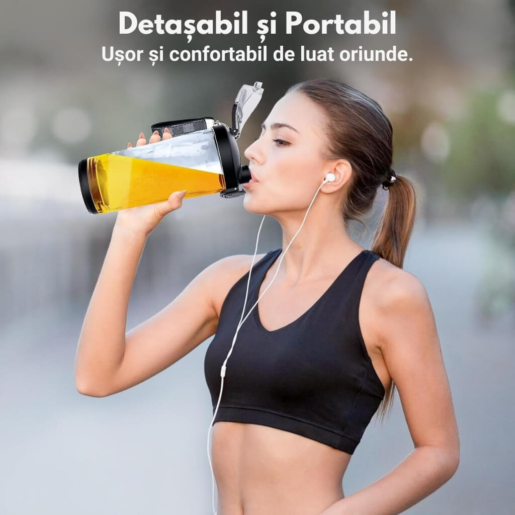 Blender Portabil Zetta Innovation® 540W, 600ml, USB-C, 4000mAh