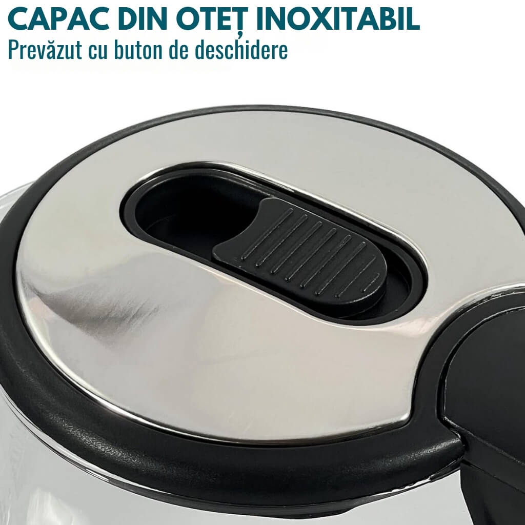 Cană Fierbător Royalty Line® 1.7 Litri, 2200W, Indicator LED