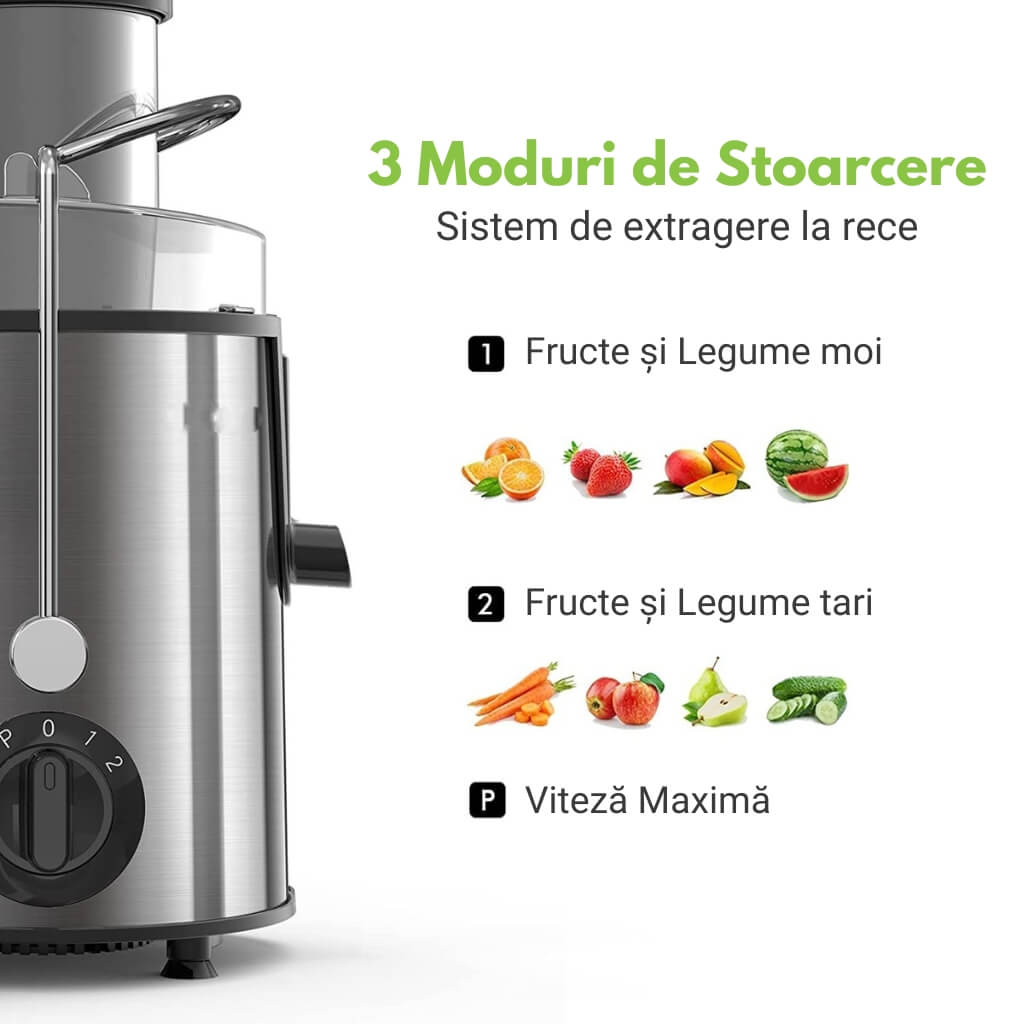 Storcător Automat de Fructe și Legume 500W