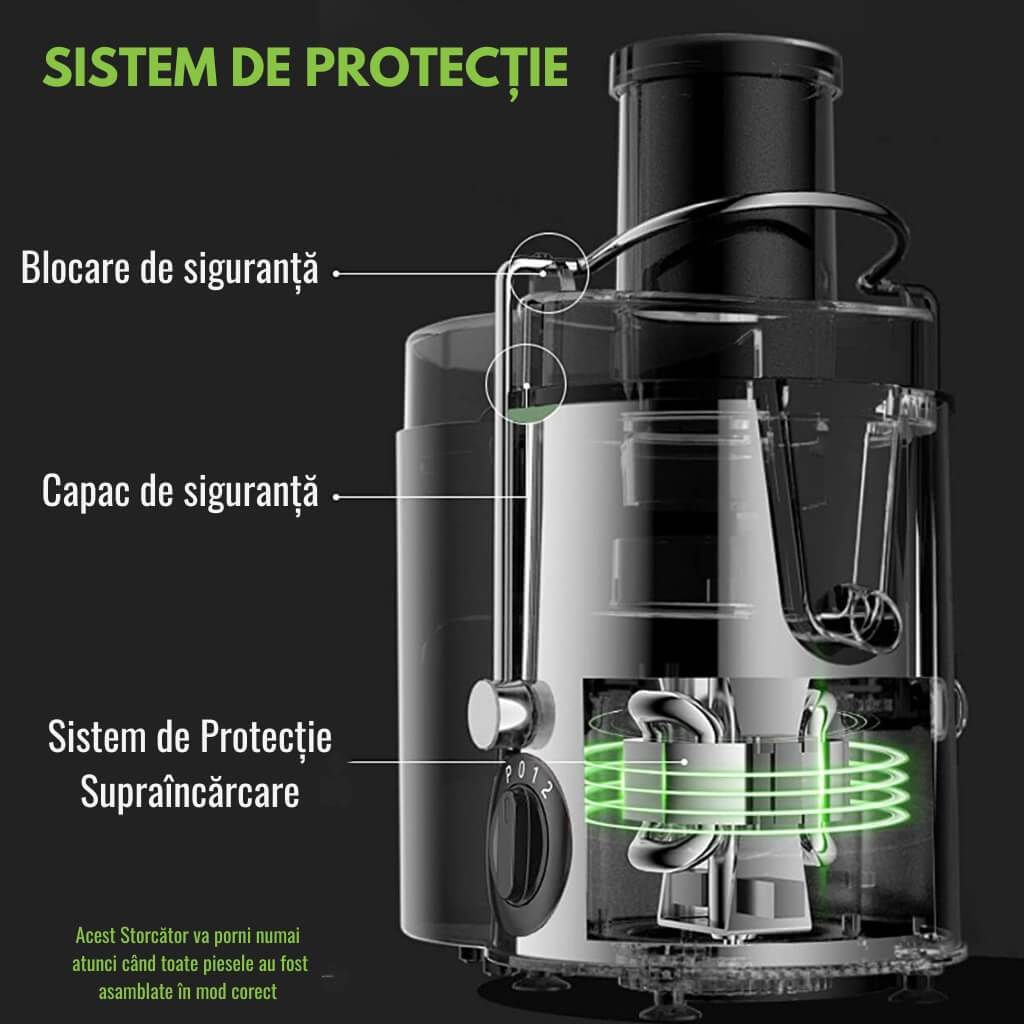 Storcător Automat de Fructe și Legume 500W