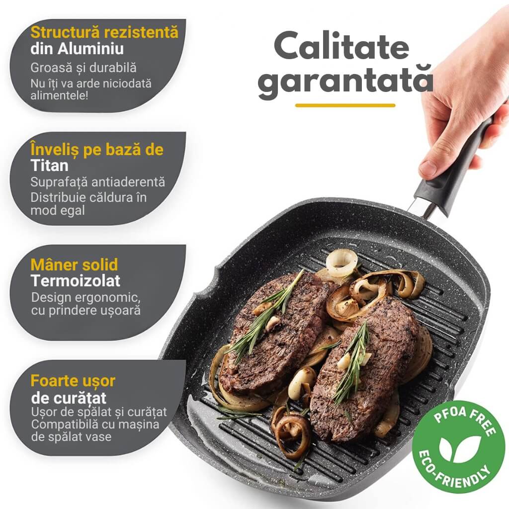 Tigaie Grill Antiaderenta Royalty Line® 28cm