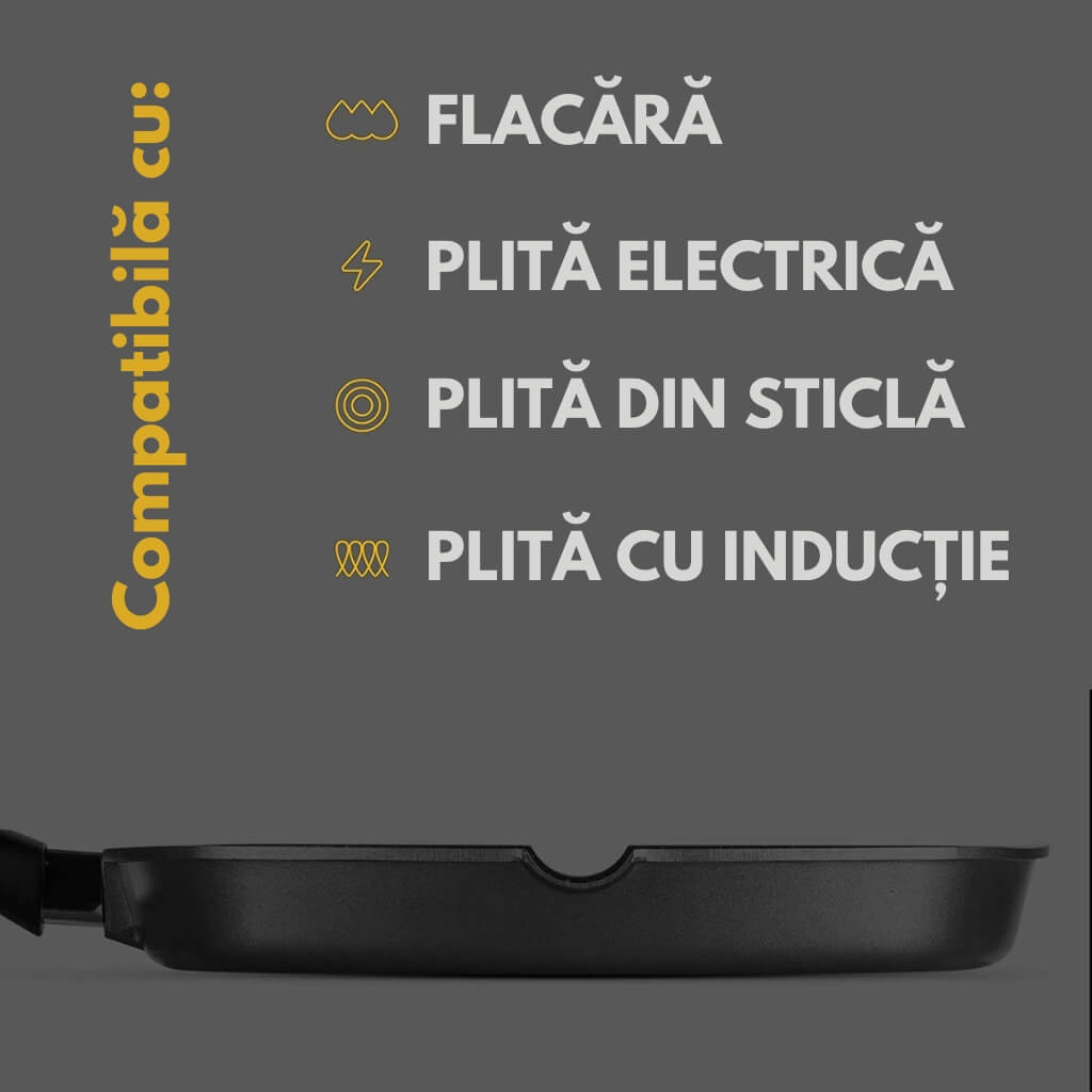 Tigaie Grill Antiaderenta Royalty Line® 28cm
