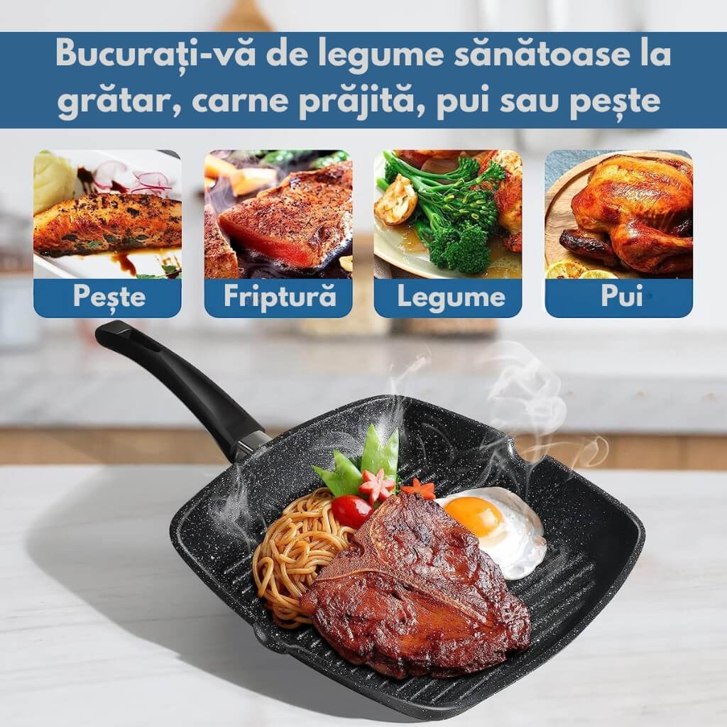 Tigaie Grill Antiaderenta Royalty Line® 28cm